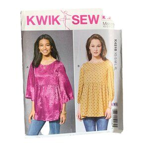 Kwik Sew K4218 Misses Shirt Sewing Pattern XS-XL uncut
